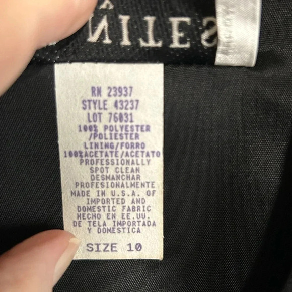 Vintage J.R. Nites  by Caliendo Black Beaded Top Bell Sleeves Size 10 Whimsigoth - Picture 15 of 16